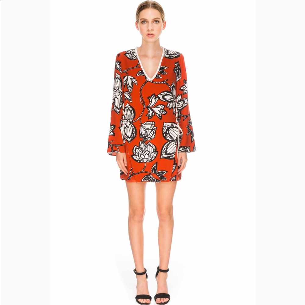 Finders Keepers Fly Away Floral Dress - US4